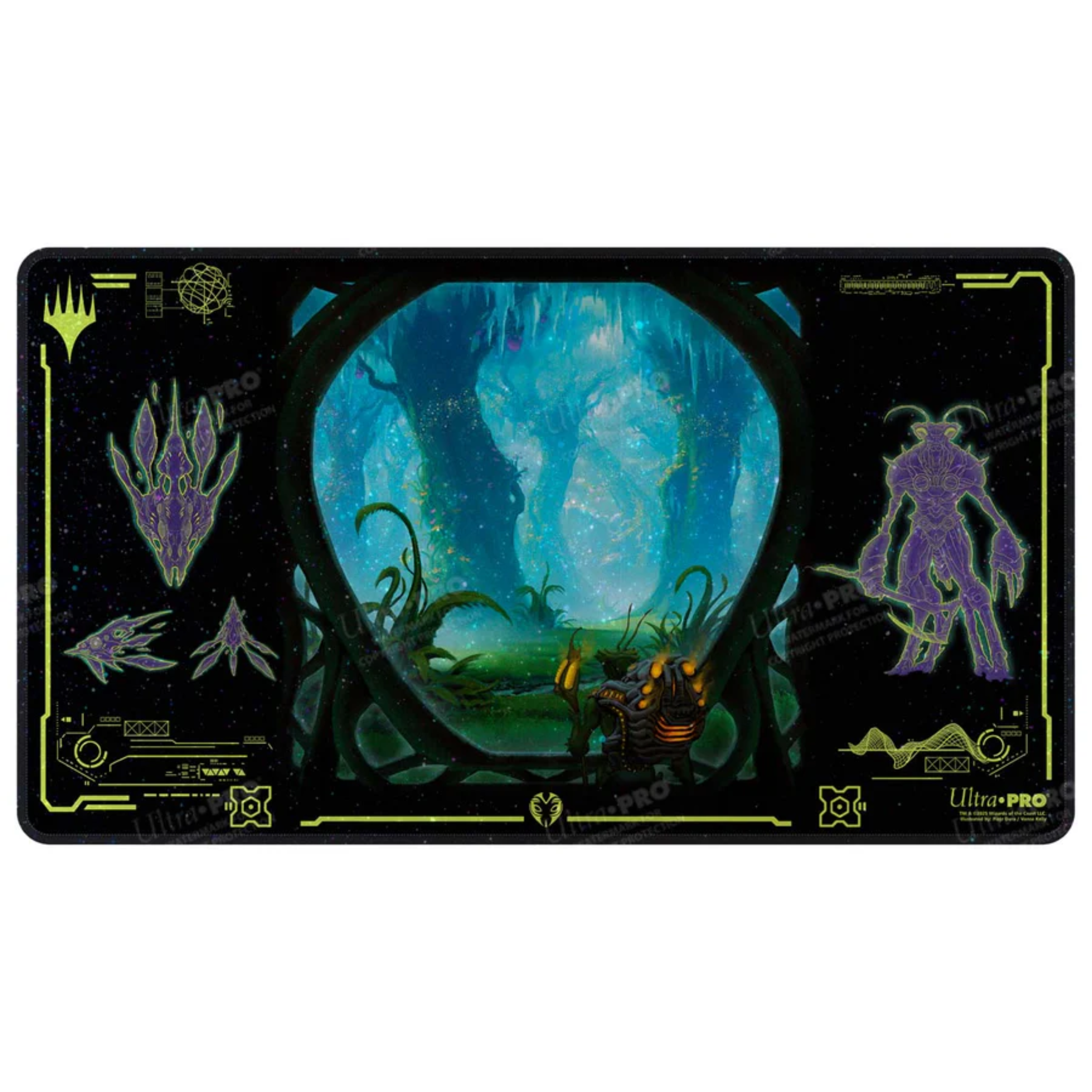 Edge of Eternities Evendo, Waking Haven Holofoil Playmat for Magic: The Gathering